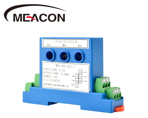 美控MIK-SJI 三相交流电流传感器，可测三路，0.5~50A