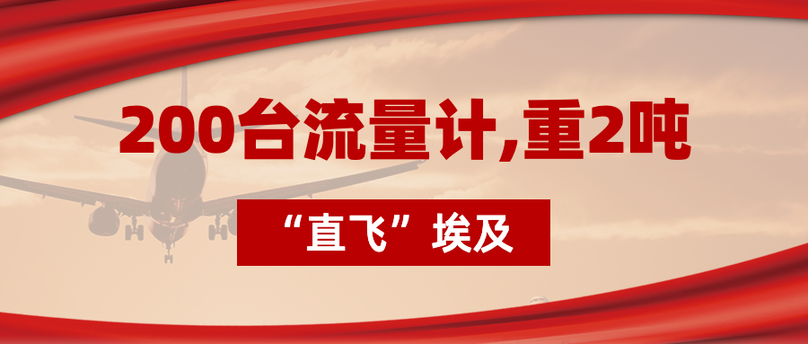 200台流量计“直飞”埃及，重2吨，运费10万